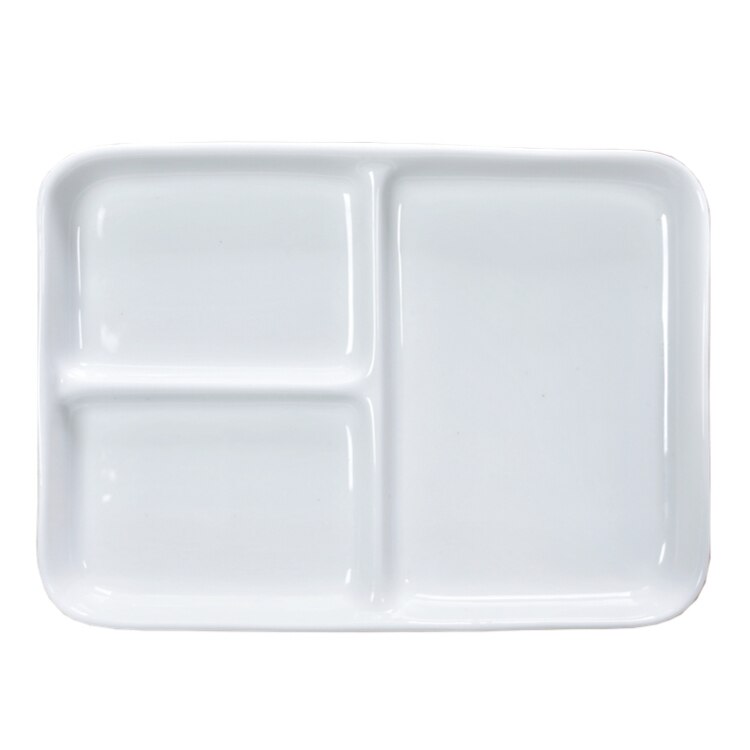 White Ceramic Palette Multi-Grid Watercolor Pastel Chinese Painting Calligraphy Paint Box Calligraphy Art Supplies palette: 3 grid large