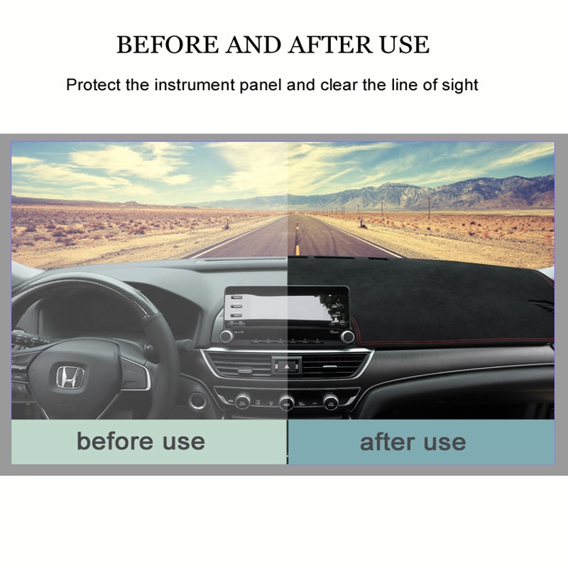 Appdee bil instrumentbräda överdrag dashmatta för ssangyong kyron auto inre solskydd instrumentbräda matta täckplatta carpe bil styling anti-sol