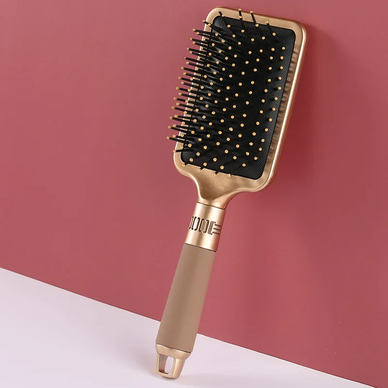 Cepillo de pelo de paleta suave y recta para salón , peine de peluquería grande para todo tipo de cabello, peine de peinado para mujeres y hombres: Rojo