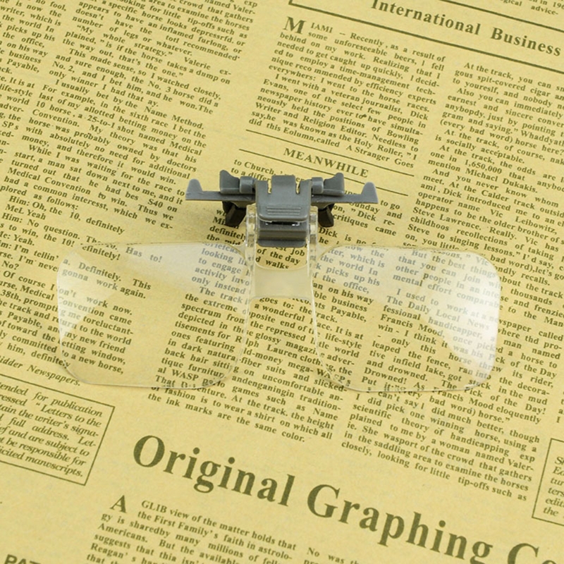 Xxub klipsbar hovedmonteret lup til briller, 2.0+  forstørrelsesstyrker, briller til nærarbejde, læsning, reparation