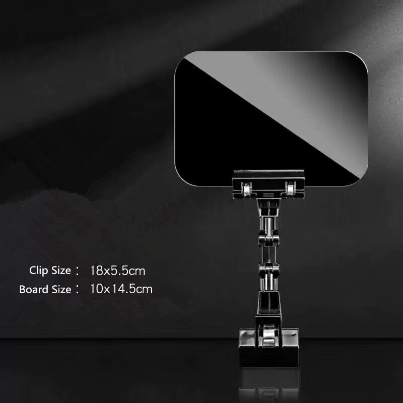 10 Pieces Adjustable Double Clip Merchandise Sign Display Holder Shelf POP Label Clip Price Tag Holder Board: 6
