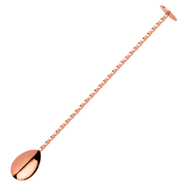 Rvs Lange Steel Mengen Spiraal Bar 275Mm Cocktailshaker Lepel Roerder Roerstokjes Bar Gereedschap: Copper