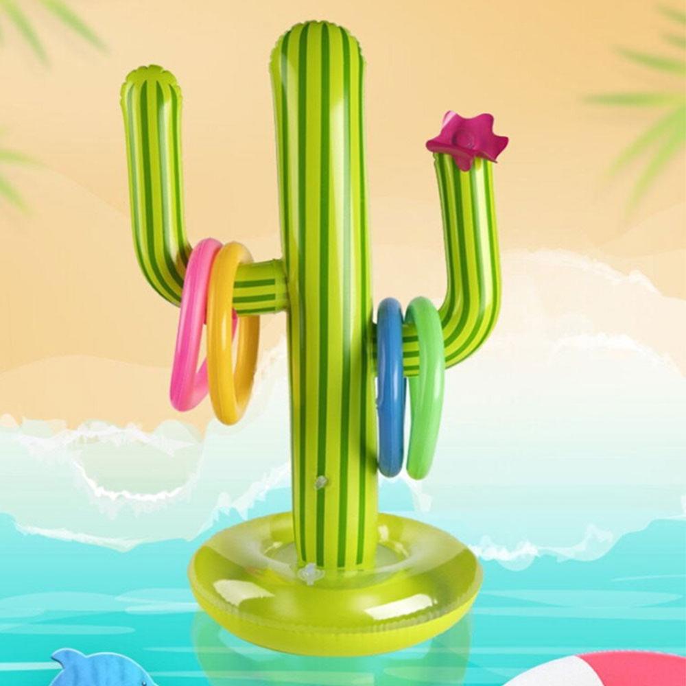 Cactus Inflatable Ring Toss Party Games Toys Floats Party Supplies Favors For Kids Teens Adults Inflatable Toys for Water Park