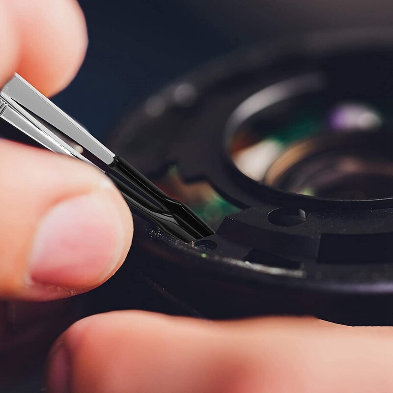 Pinzas de punta de goma de PVC, de precisión, para laboratorio Industrial, Hobby, herramienta artesanal, 2 piezas