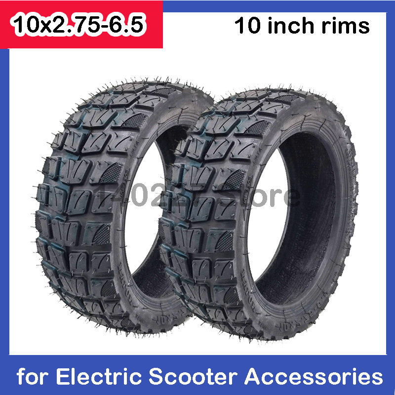 10 tommer off-road dæk 10 x 2.75-6.5 scooterdæk 10 x 2.70-6.5 slangeløst til maks.  g30 slidstærkt gummitilbehør til elektrisk scooter