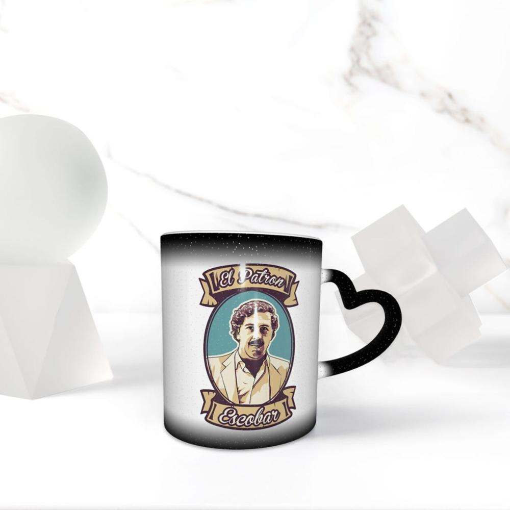 El Patron Narcos Pablo Escobar Plata O Plomo café K tasses tasses en verre tazas ensemble jetable solo support beignet bouteille gobelet tasse
