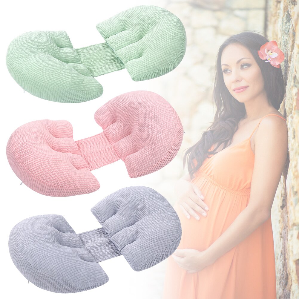 Pregnancy Pillow Side Sleeping Cotton Pillow Pregnancy Washable Stomach Lift Pillow Side Sleeper Maternity Belly Support Pillow