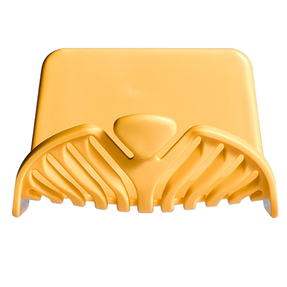 Bathroom Wall Mount Drain Shower Soap Rack Holder Bath Ball Hanging Container Multifunctional For Bath Ball Hair Bind Cord: Yellow