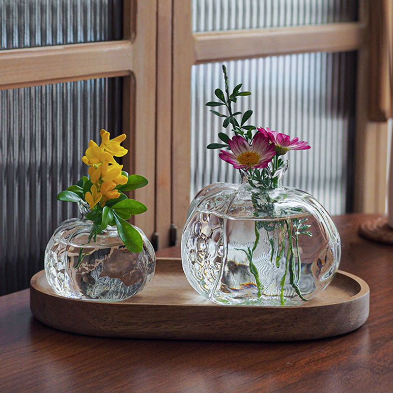 Vaso de flores de vidro decorativo garrafa de flores hidropônico planta pote flores recipiente ornamento de mesa casa quarto decoração de mesa