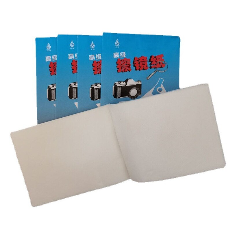 50 Sheets Soft Camera Lens Optics Tissue Cleaning Paper Wipes Booklet Microscope Wiping Tissue