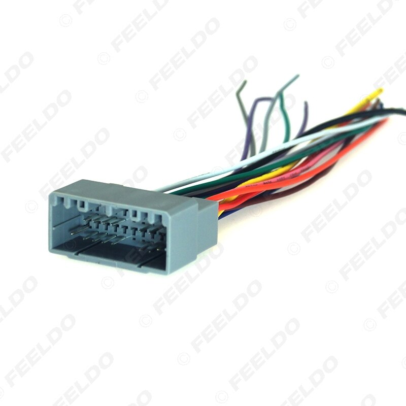 FEELDO Car Audio Radio Wire Harness Plug Cable For Chrysler Dodge Jeep Install Aftermarket Stereo Wire Adatper #FD3145
