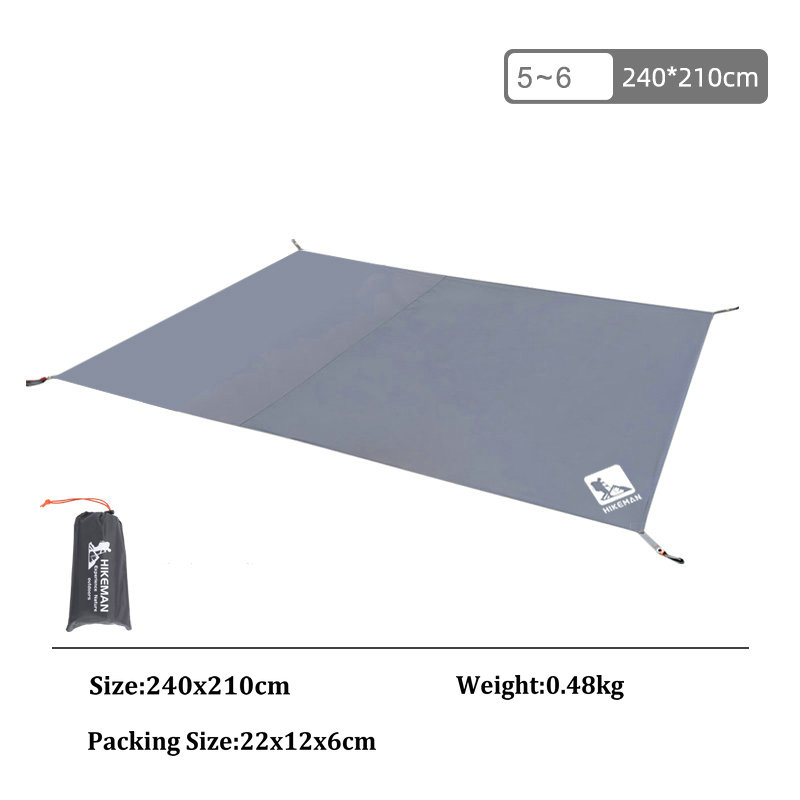Camping Tent Tarp 210D Waterproof Ground Sheet Mat Multifunction Square,Hexagon,Octagon Picnic Mattress Car Awning Canopy: XXL