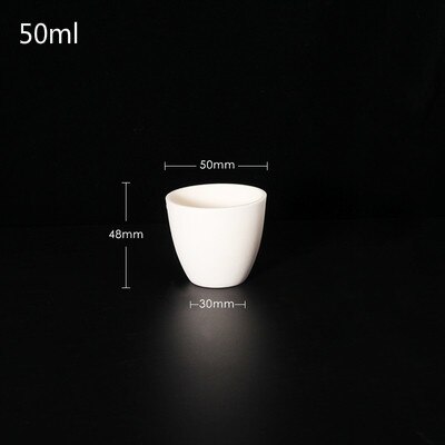Korund degel, aluminiumoxid degel, flyktig vatten degel, båge degel . 5ml 10ml 20ml 30ml 50ml 100ml. 5 delar  / 1 paket.: 50ml
