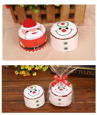 Aangekomen Kerst Creatieve Taart Handdoek Washandje Vaatdoek Xmas Leuke Handdoek Presenteert