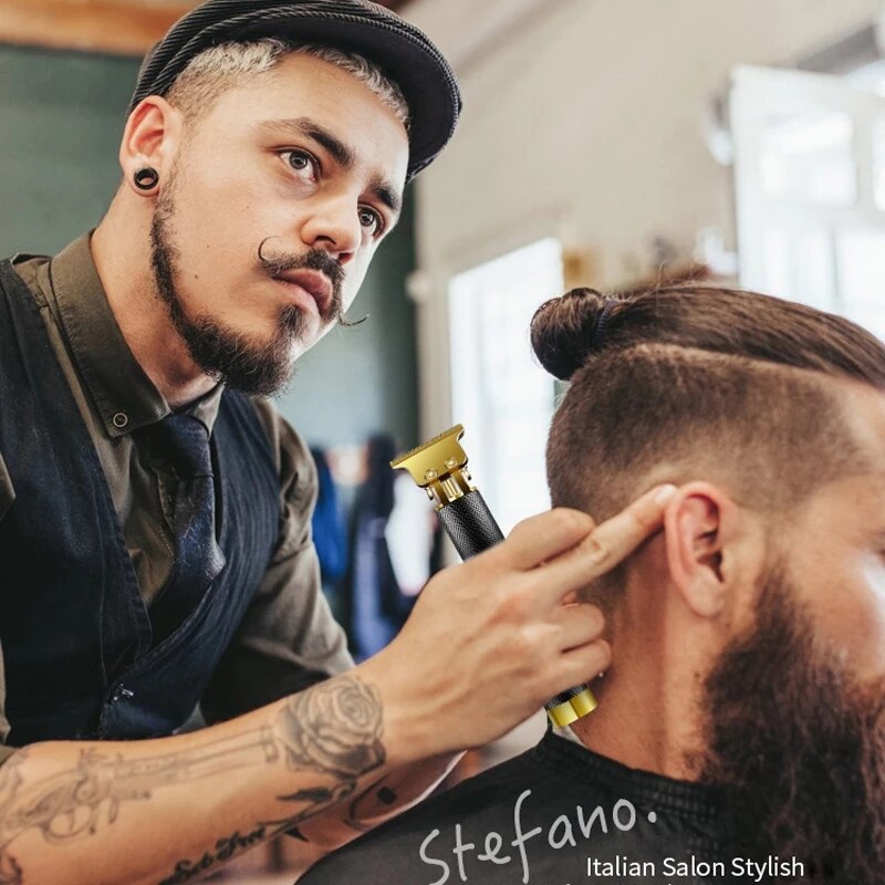 Tondeuse à cheveux professionnelle 2022 T9 0mm pour hommes, rasoir électrique pour barbe et barbier, Machine pour couper les cheveux