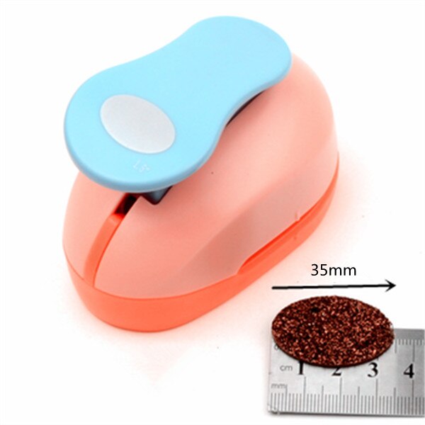Perforadora De forma ovalada para manualidades, Cortador De Papel Ovalado De 10mm-76mm, para álbum De recortes, bricolaje, elipse, Perfurador,: 1pc 35mm