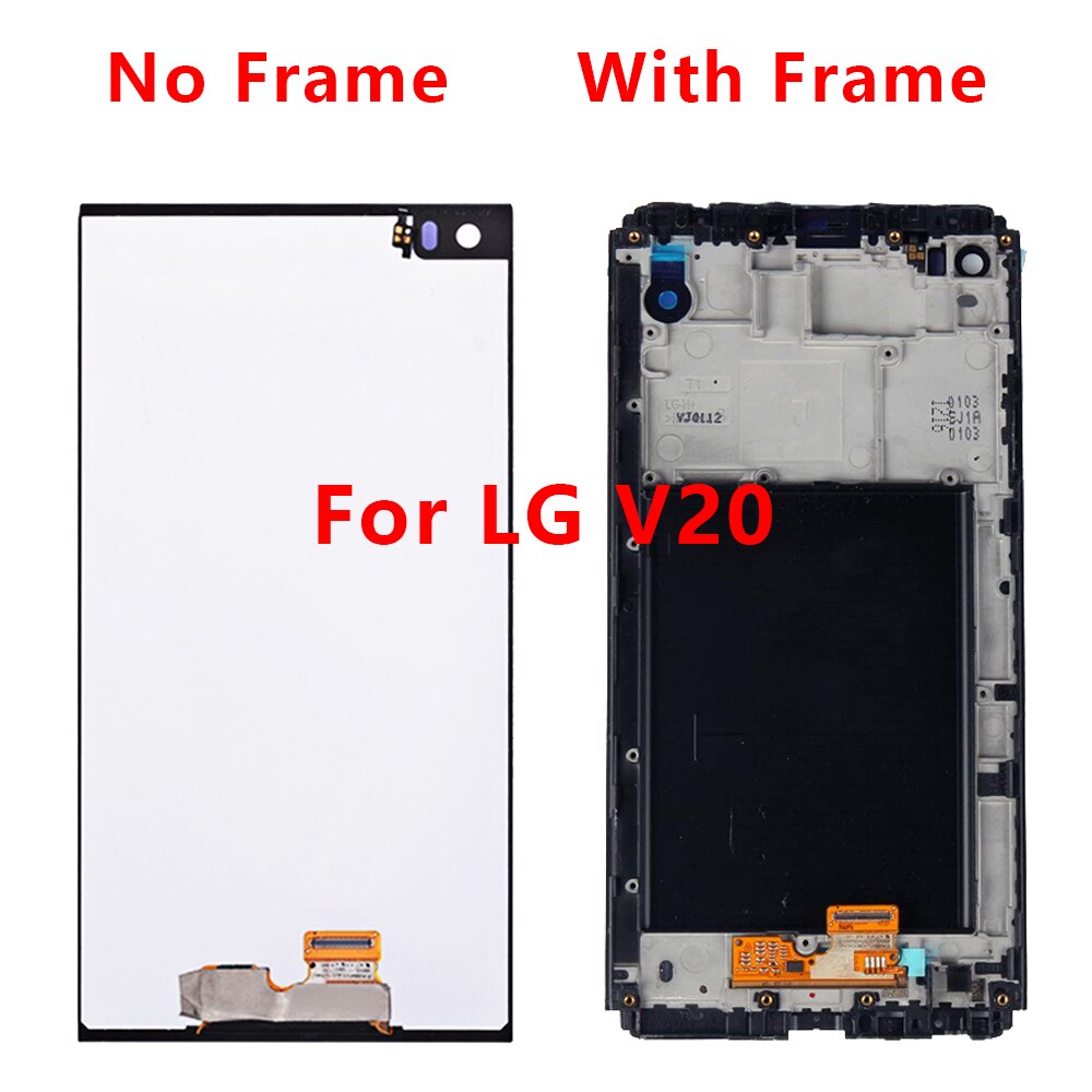 5.7" For LG V20 LCD Display VS995 VS996 LS997 H910 LCD Touch Screen Digitizer Assembly For LG V20 LCD With Frame Replacement