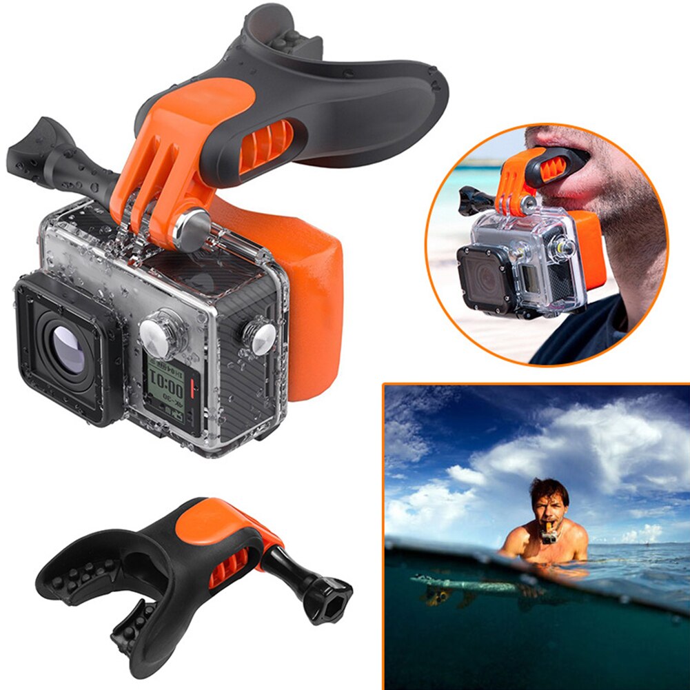 bite surfe seler kontakt surfing flytende skøyter kamera tilbehør munnfeste sett munnstykke bærbart til gopro helt 7 6 5