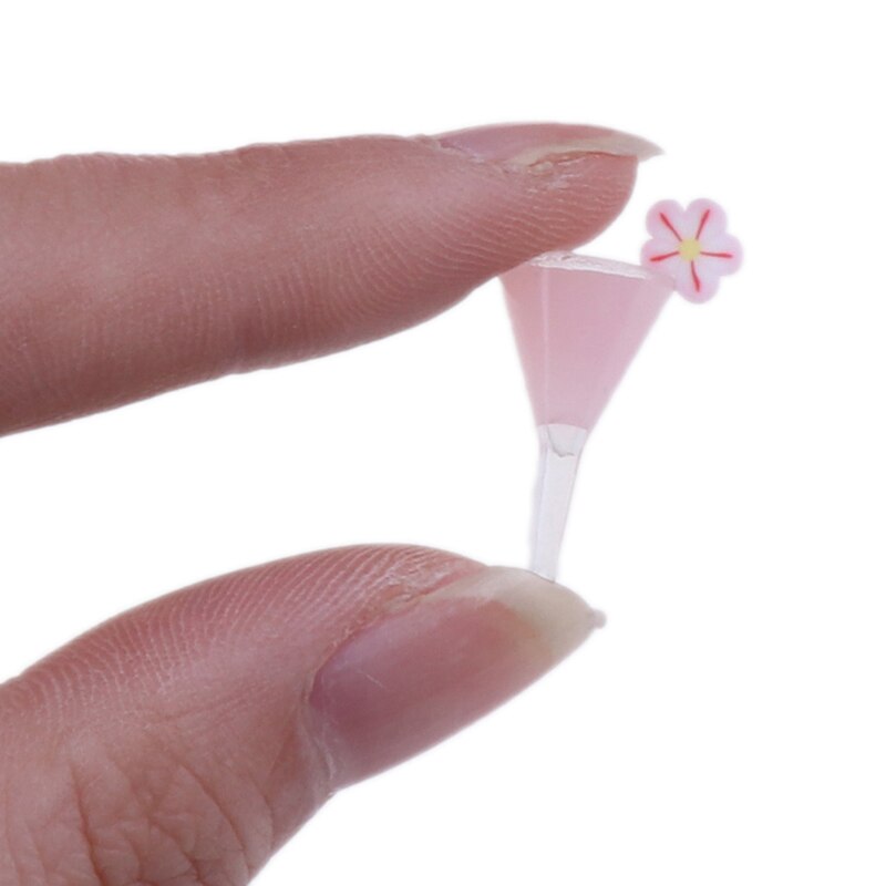 4Stck 1/12 Puppenhaus Miniatur Cocktail Tasse Trinken Glas Modell Spielzeug Puppenhaus Dekor