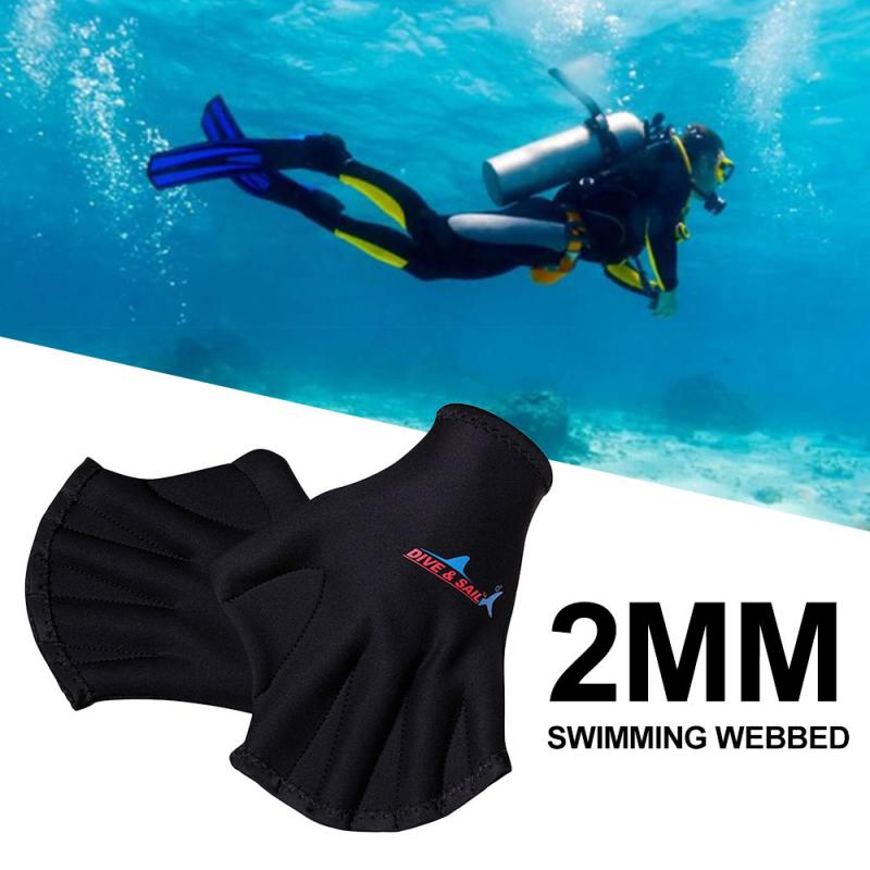 Guantes de buceo para niños, aletas para natación al aire libre, aletas de natación, equipo de buceo con aleta de cola de sirena