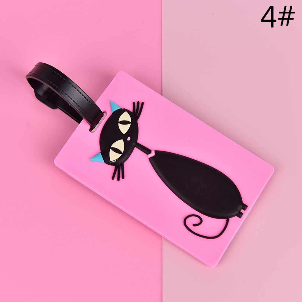 Cute Cartoon Silica Gel Luggage Tags Flamingo – Grandado