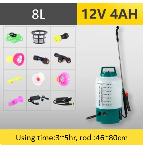 5L 8L 12L Portable Mini Electric Sprayer / Spraying Garden Gardening Watering Tools Spray Atomizer: Yellow