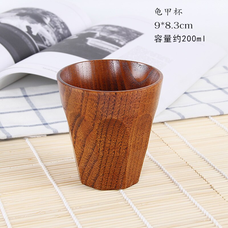 Japanischen Stil Holz Tasse Kreative Jujube Holz Isolierung Tee Tasse Holz Kaffee Tasse Trinken Tasse Kaffee Tasse & Untertasse setzt: G