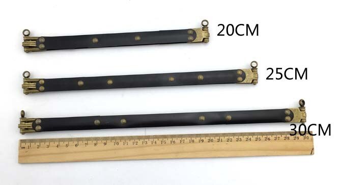 8.5 9 10 11 15 20 25 30cm splitter plånbok ram handtag en mängd olika valfria manuella väskdelar linje väska ram för plånbok