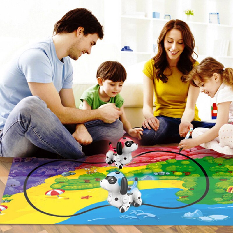 Getrokken Lijn Magic Huisdier Speelgoed Pen Inductieve Kleur Veranderen Hond Kaart Auto Selfie Run Volgen Zwarte Track Kinderen YH-17