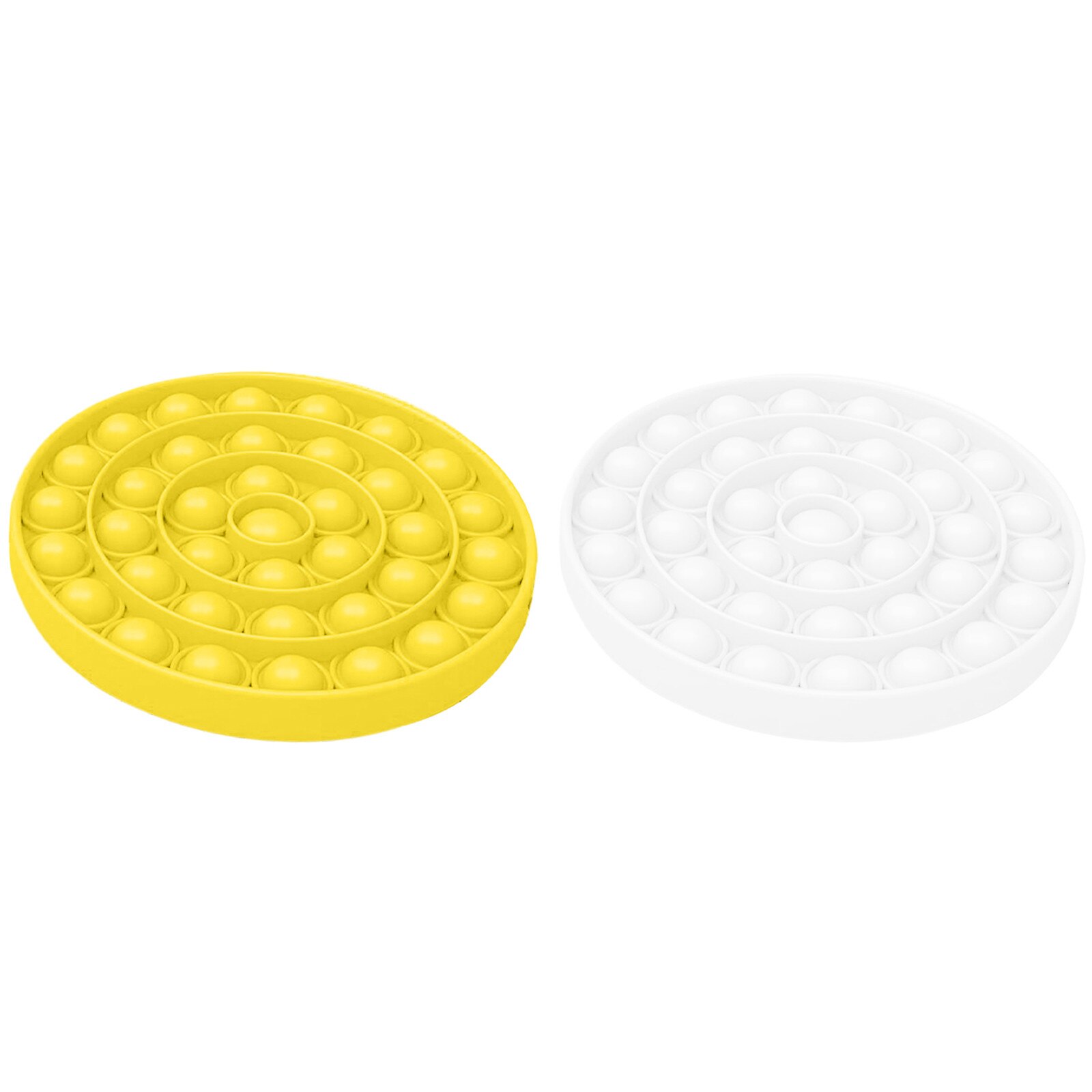 2pcs Push Pop Bubble Fidget Toys Pop It Anti-stress Pop It Stress Toy Pop Figet Toy Pop It Fidget Stress Decompression Toys: M