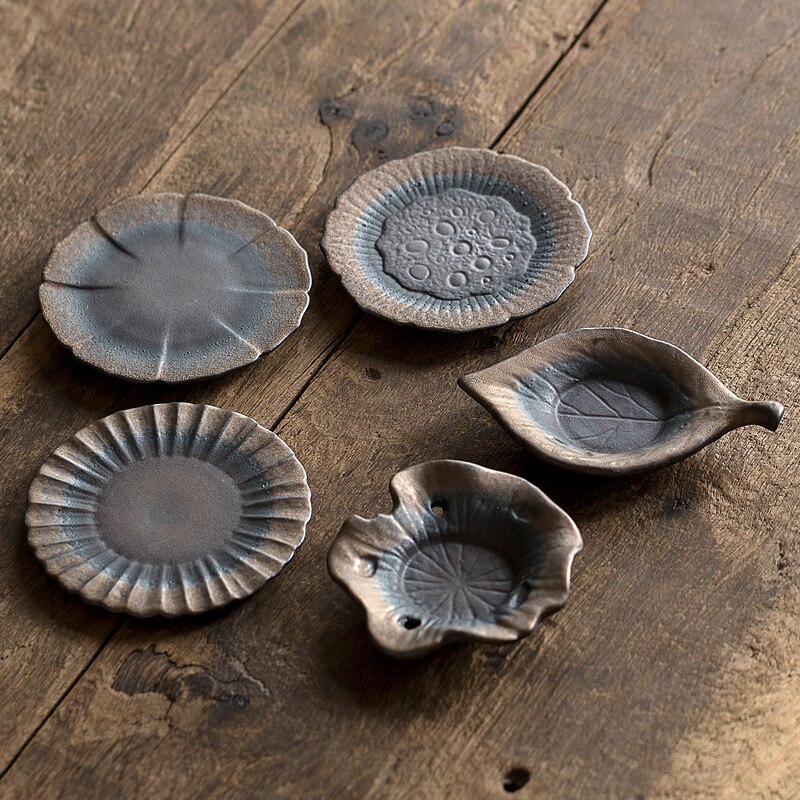 Chanshova chinese retro-stijl handgemaakte aardewerk kleine theekop schotel onderzetter theeservies accessoires theeservies china keramiek  h454