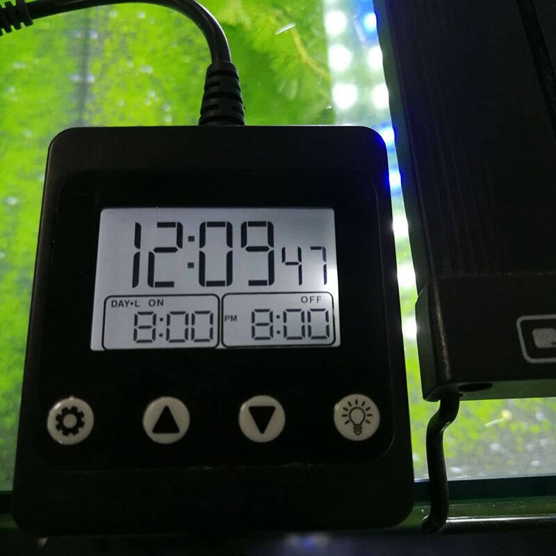 YO-LED Aquarium Light Controller Dimmer Modulator With LCD Display Fish Tank Intelligent Timing Dimming System