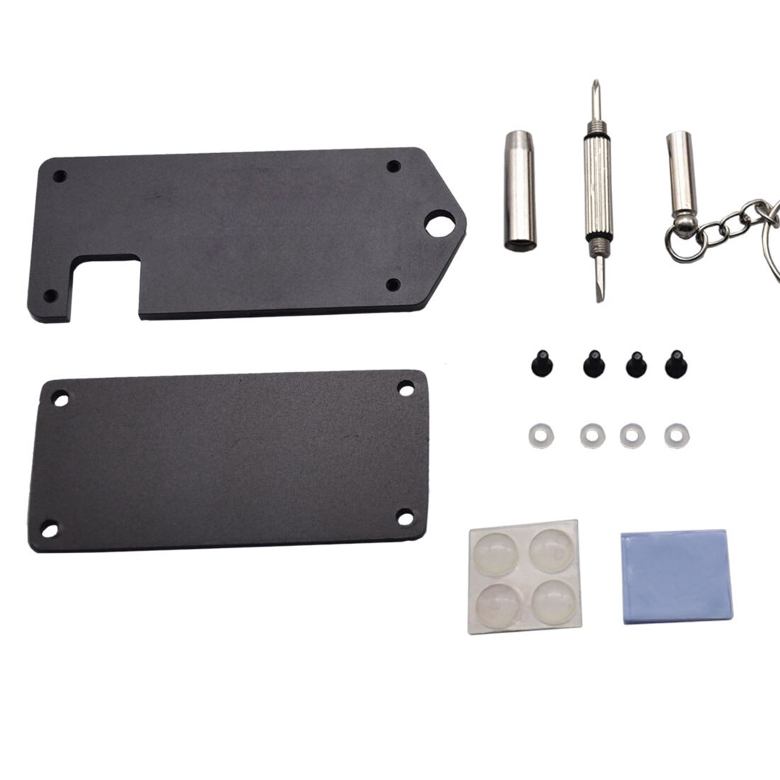 Modiker 1Pc ultradunne ZV2 CNC Aluminium Beschermhoes met Schroevendraaier voor Raspberry Pi Zero/W -zwart: Black