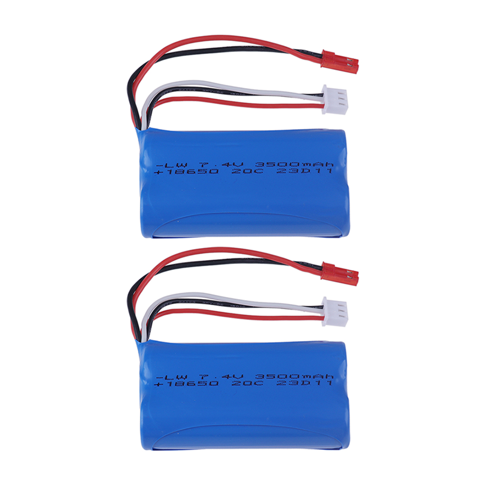18650 7.4V 3500mAh Li-ion Battery With JST Plug 2S for UDIRC UD1601 UD1602 UD1604 UD1607 SG1603 SG1604 RC Flat Sports Car Toys​: GRAY
