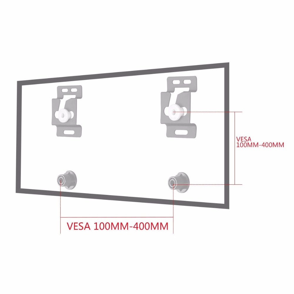Suptek tv ultra slim vægbeslag til 13 '' -70 "led, lcd tv og skærme op til vesa 400 x 400mm og 150 lbs  mf2002