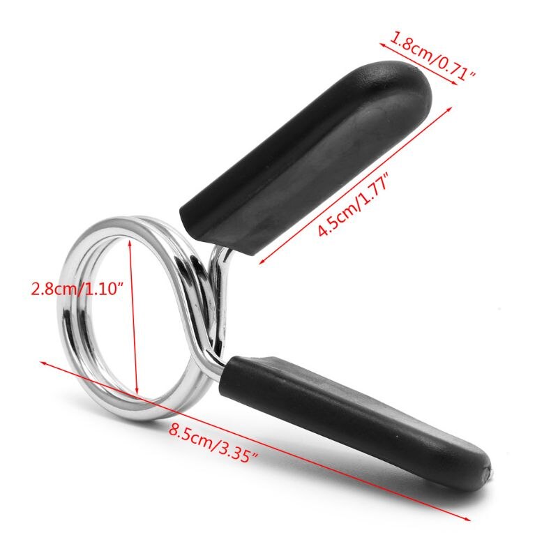 Barra de levantamiento de pesas para gimnasio, 2 uds. 28mm, cerradura de mancuerna, abrazadera de resorte, Collar, Clips PXPF