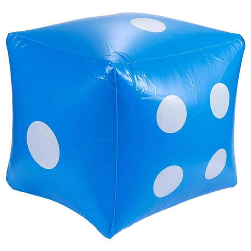 30cm Inflatable Dice Multi Color Cube Big Dice Toy Stage Prop Group Game Tool Casino Poker Party Decorations Pool Beach Toys: 03