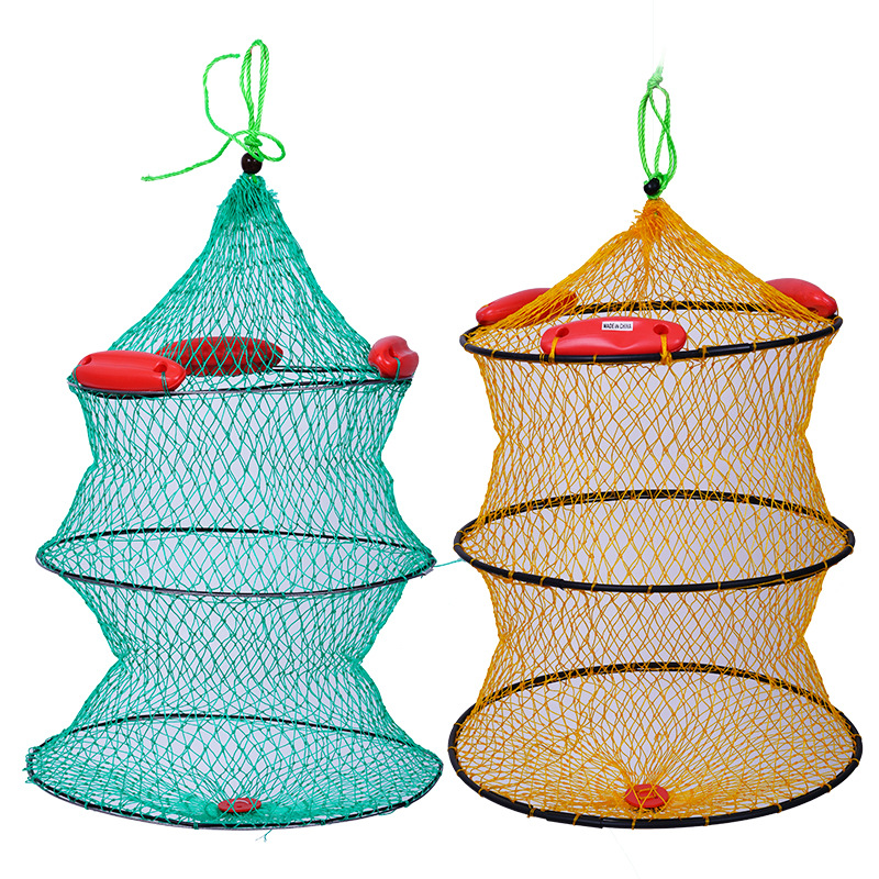 Filets de pêche en fil de plastique, trois flotteurs, Protection de compétition, multi-flotteur