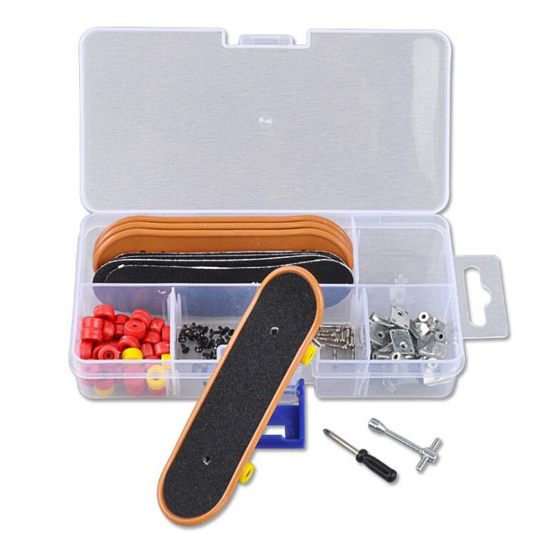 2022 Vinger Skateboard Set Speelgoed Creatieve Diy Zelf Installeren Vinger Skateboard Accessoires Tool Set Toets Jongen Speelgoed Bmx Fiets