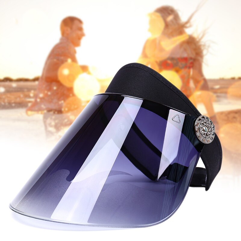 Unisex Plastic Visor Sun Hat Adjustable Sports Sunvisor Outdoor Summer Cap YA88