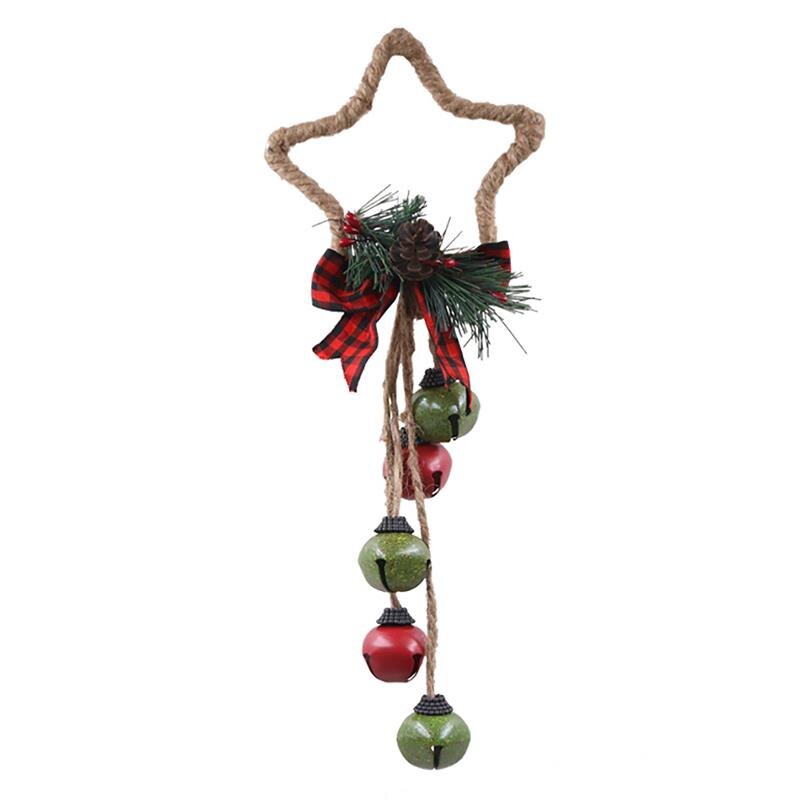 Retro Bells Kerstversiering Gemaakt Van Strik Klokken Hanger Ijzer Kerst Bel Deurknop Decoratie Kerstboom Ornamenten