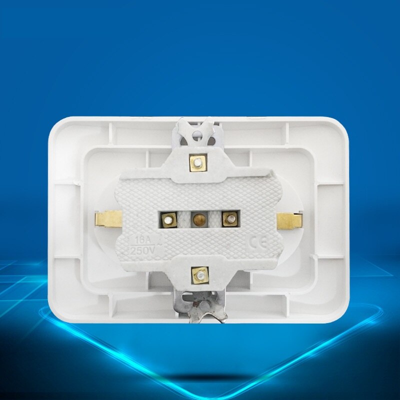 EU European Power Electrical Panel Wall Tabletop Desktop Internal 250V 16A Socket Outlet German Type F Schuko Plug Adaptor