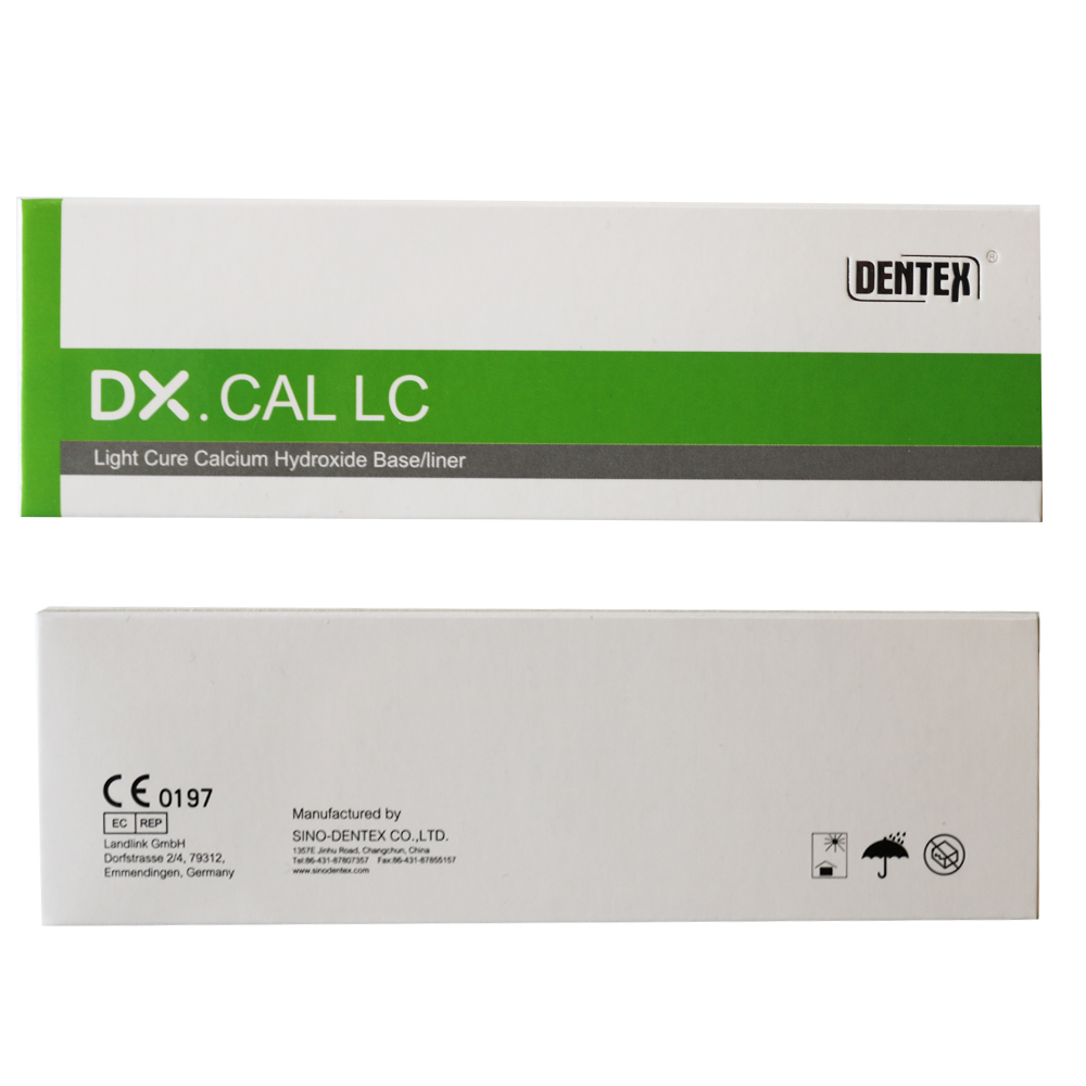 Hidróxido de calcio de curado ligero DX, material Dental de 1,5g, 1 unidad por caja