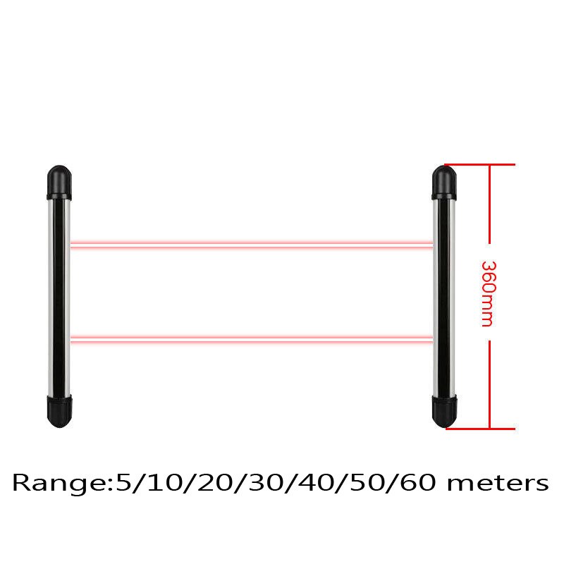 433MHz Wireless Wired 2 Beam IR Beam Infrared Barrier Motion Detector for Golden Security KERUI WiFi GSM Lora Alarm System