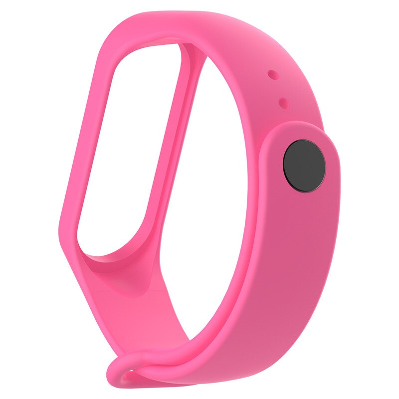 För  m5- band smart armband stegräknare utbyte armband klockarmband klockarmband för mi band 5 smart armband fitness rem: Rosröd