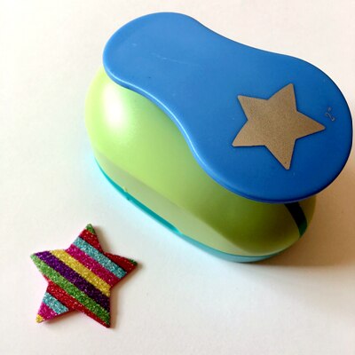 Extra Große 2 ''5 cm Kreis Furador Papier Puncher Scrapbooking Stempeln Handwerk Perfurador Diy Puncher Papier Kreis Schneider 3178B: Star