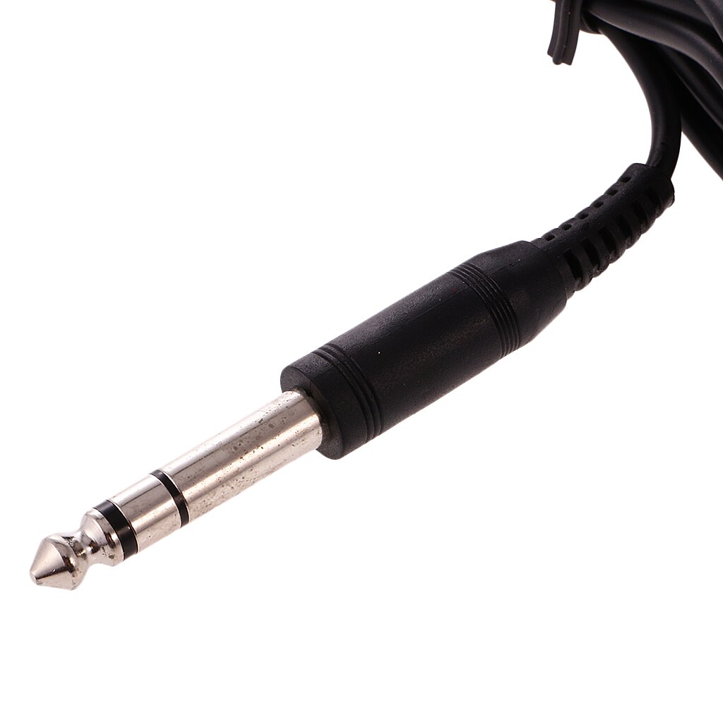 Czarny 1.5m kabel 6.3mm wtyczka słuchawki słuchawka redukcja szumów dźwięk przestrzenny na klawiatura laptopa i pianino cyfrowe