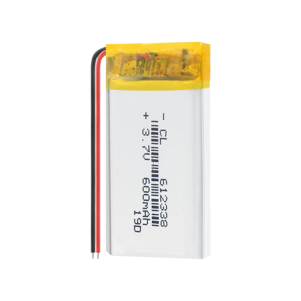 1/2/4 Pcs 612338 600mAh Lipo Battery 3.7V 612338 Lithium Polymer Li-polymer Batteries For DVR GPS MP3 MP4 Cell Phone Speaker