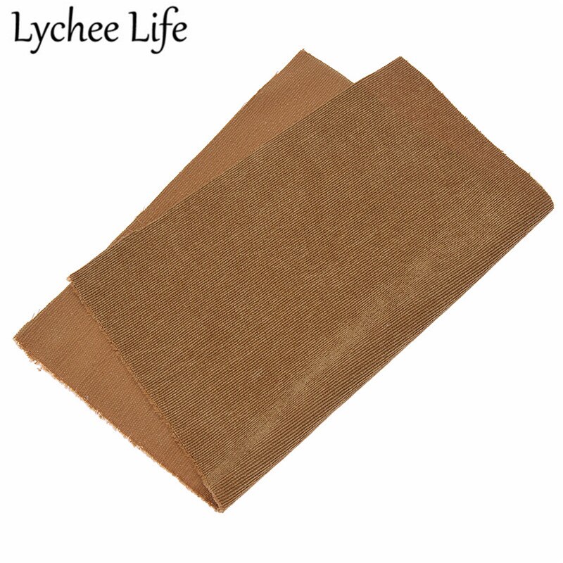 Lychee liv prægede striber fløjlsstof 29 x 21cm polyester bomuldsstof diy håndlavet syning af tøjposer leverer dekoration: 4