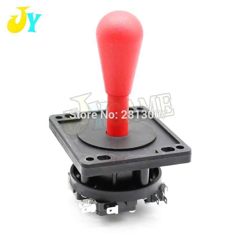 Amerykańnarty/hiszpańnarty styl drążek arkadowy 4 sposób 8 sposób HAPP styl drążek sterowy zero opóźnienia Stick trwałe Joypad Jamma automat robić gier: Czerwony